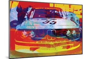 BMW Racing Watercolor-NaxArt-Mounted Poster