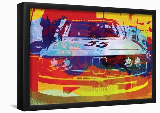 BMW Racing Watercolor-NaxArt-Framed Poster