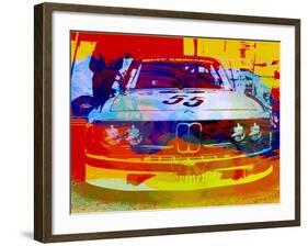 Bmw Racing Watercolor-NaxArt-Framed Art Print