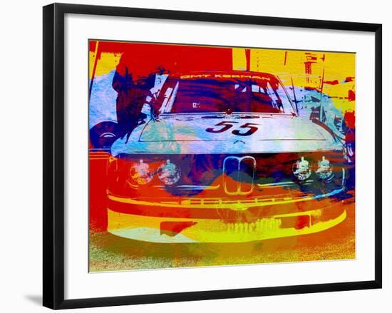 Bmw Racing Watercolor-NaxArt-Framed Art Print