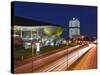 Bmw Welt and Headquarters Illuminated at Night, Munich, Bavaria, Germany, Europe-Gary Cook-Stretched Canvas