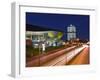 Bmw Welt and Headquarters Illuminated at Night, Munich, Bavaria, Germany, Europe-Gary Cook-Framed Photographic Print