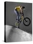 BMX Biker Performing Tricks-null-Stretched Canvas