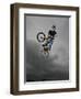 BMX Biker Performing Tricks-null-Framed Photographic Print