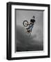 BMX Biker Performing Tricks-null-Framed Photographic Print