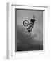 BMX Biker Performing Tricks-null-Framed Photographic Print