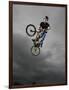 BMX Biker Performing Tricks-null-Framed Photographic Print