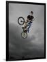 BMX Biker Performing Tricks-null-Framed Photographic Print