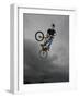 BMX Biker Performing Tricks-null-Framed Photographic Print