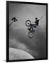 BMX Biker Performing Tricks-null-Framed Photographic Print