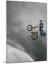 BMX Biker Performing Tricks-null-Mounted Photographic Print