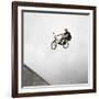 BMX Biker Performing Tricks-null-Framed Photographic Print