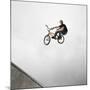 BMX Biker Performing Tricks-null-Mounted Photographic Print