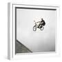 BMX Biker Performing Tricks-null-Framed Photographic Print