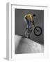 BMX Biker Performing Tricks-null-Framed Photographic Print