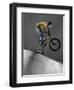 BMX Biker Performing Tricks-null-Framed Photographic Print