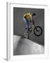 BMX Biker Performing Tricks-null-Framed Photographic Print