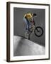 BMX Biker Performing Tricks-null-Framed Photographic Print