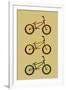 BMX Bikes Pop Art Sports-null-Framed Art Print