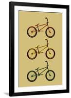 BMX Bikes Pop Art Sports-null-Framed Art Print