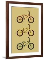 BMX Bikes Pop Art Sports-null-Framed Art Print