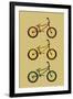 BMX Bikes Pop Art Sports-null-Framed Art Print