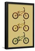 BMX Bikes Pop Art Sports-null-Framed Poster