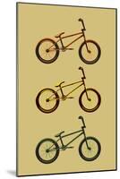 BMX Bikes Pop Art Sports-null-Mounted Poster