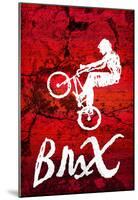 BMX Biking Sketch Sports-null-Mounted Poster