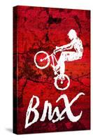 BMX Biking Sketch Sports-null-Stretched Canvas