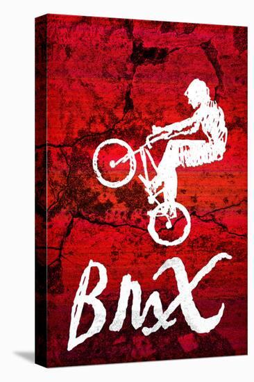 BMX Biking Sketch Sports-null-Stretched Canvas