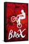 BMX Biking Sketch Sports-null-Framed Stretched Canvas