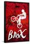 BMX Biking Sketch Sports-null-Framed Poster