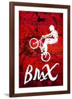 BMX Biking Sketch Sports-null-Framed Art Print