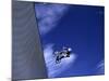 Bmx Cyclist Flying Off the Vert-null-Mounted Photographic Print