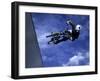 Bmx Cyclist Flying Off the Vert-null-Framed Photographic Print