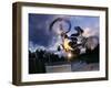 Bmx Cyclist Flys over the Vert-null-Framed Premium Photographic Print