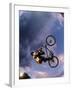 Bmx Cyclist Flys over the Vert-null-Framed Photographic Print