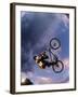 Bmx Cyclist Flys over the Vert-null-Framed Photographic Print