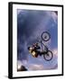 Bmx Cyclist Flys over the Vert-null-Framed Photographic Print