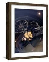 Bmx Cyclist Flys over the Vert-null-Framed Photographic Print