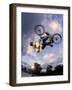 Bmx Cyclist Flys over the Vert-null-Framed Photographic Print