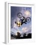 Bmx Cyclist Flys over the Vert-null-Framed Photographic Print