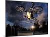 Bmx Cyclist Flys over the Vert-null-Mounted Photographic Print