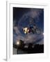 Bmx Cyclist Flys over the Vert-null-Framed Photographic Print