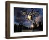 Bmx Cyclist Flys over the Vert-null-Framed Photographic Print