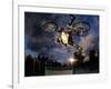 Bmx Cyclist Flys over the Vert-null-Framed Photographic Print