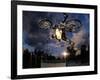 Bmx Cyclist Flys over the Vert-null-Framed Photographic Print