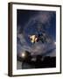 Bmx Cyclist Flys over the Vert-null-Framed Photographic Print