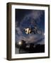 Bmx Cyclist Flys over the Vert-null-Framed Photographic Print